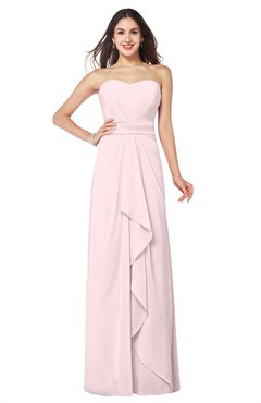 ColsBM Angelina Petal Pink Cute A-line Sleeveless Zip up Chiffon Sash Plus Size Bridesmaid Dresses