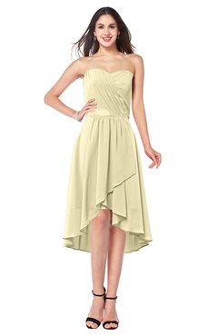 ColsBM Karina Anise Flower Elegant A-line Strapless Sleeveless Ruching Plus Size Bridesmaid Dresses