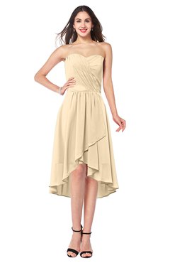 ColsBM Karina Apricot Gelato Elegant A-line Strapless Sleeveless Ruching Plus Size Bridesmaid Dresses