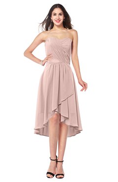ColsBM Karina Dusty Rose Elegant A-line Strapless Sleeveless Ruching Plus Size Bridesmaid Dresses