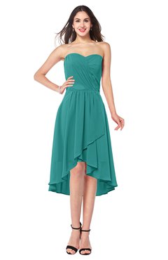 ColsBM Karina Emerald Green Elegant A-line Strapless Sleeveless Ruching Plus Size Bridesmaid Dresses
