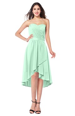 ColsBM Karina Honeydew Elegant A-line Strapless Sleeveless Ruching Plus Size Bridesmaid Dresses