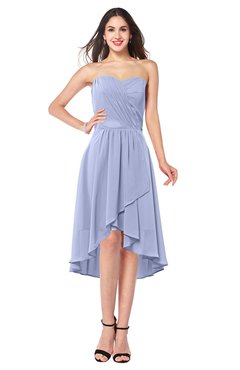 ColsBM Karina Lavender Elegant A-line Strapless Sleeveless Ruching Plus Size Bridesmaid Dresses