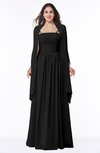 ColsBM Elyse Black Traditional A-line Sleeveless Zip up Chiffon Floor Length Mother of the Bride Dresses