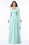 ColsBM Elyse Blue Glass Traditional A-line Sleeveless Zip up Chiffon Floor Length Mother of the Bride Dresses
