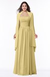 ColsBM Elyse Gold Traditional A-line Sleeveless Zip up Chiffon Floor Length Mother of the Bride Dresses
