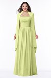 ColsBM Elyse Lime Sherbet Traditional A-line Sleeveless Zip up Chiffon Floor Length Mother of the Bride Dresses