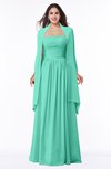 ColsBM Elyse Seafoam Green Traditional A-line Sleeveless Zip up Chiffon Floor Length Mother of the Bride Dresses