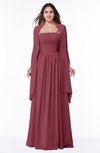 ColsBM Elyse Wine Traditional A-line Sleeveless Zip up Chiffon Floor Length Mother of the Bride Dresses