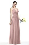 ColsBM Veronica Nectar Pink Simple A-line Sleeveless Zipper Chiffon Sash Plus Size Bridesmaid Dresses