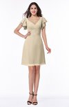 ColsBM Paola Novelle Peach Plain A-line Short Sleeve Short Ruffles Bridesmaid Dresses