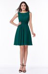 ColsBM Katie Shaded Spruce Informal A-line V-neck Sleeveless Ruching Bridesmaid Dresses