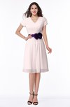 ColsBM Margot Angel Wing Classic V-neck Short Sleeve Chiffon Knee Length Bridesmaid Dresses