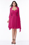 ColsBM Mila Beetroot Purple Modest Fit-n-Flare Sweetheart Sleeveless Half Backless Chiffon Mother of the Bride Dresses