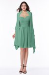 ColsBM Mila Beryl Green Modest Fit-n-Flare Sweetheart Sleeveless Half Backless Chiffon Mother of the Bride Dresses