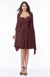 ColsBM Mila Burgundy Modest Fit-n-Flare Sweetheart Sleeveless Half Backless Chiffon Mother of the Bride Dresses