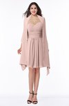 ColsBM Mila Dusty Rose Modest Fit-n-Flare Sweetheart Sleeveless Half Backless Chiffon Mother of the Bride Dresses