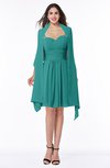 ColsBM Mila Emerald Green Modest Fit-n-Flare Sweetheart Sleeveless Half Backless Chiffon Mother of the Bride Dresses