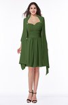 ColsBM Mila Garden Green Modest Fit-n-Flare Sweetheart Sleeveless Half Backless Chiffon Mother of the Bride Dresses
