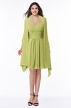 ColsBM Mila Linden Green Modest Fit-n-Flare Sweetheart Sleeveless Half Backless Chiffon Mother of the Bride Dresses