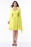 ColsBM Mila Pale Yellow Modest Fit-n-Flare Sweetheart Sleeveless Half Backless Chiffon Mother of the Bride Dresses