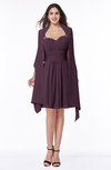 ColsBM Mila Plum Modest Fit-n-Flare Sweetheart Sleeveless Half Backless Chiffon Mother of the Bride Dresses