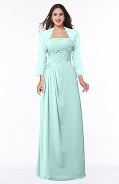 ColsBM Camila Blue Glass Modest Strapless Zip up Floor Length Lace Mother of the Bride Dresses