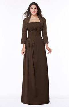ColsBM Camila Copper Modest Strapless Zip up Floor Length Lace Mother of the Bride Dresses