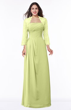 ColsBM Camila Lime Green Modest Strapless Zip up Floor Length Lace Mother of the Bride Dresses