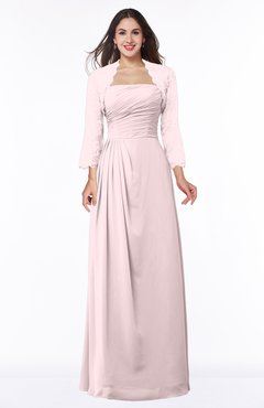 ColsBM Camila Petal Pink Modest Strapless Zip up Floor Length Lace Mother of the Bride Dresses
