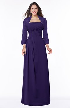 ColsBM Camila Royal Purple Modest Strapless Zip up Floor Length Lace Mother of the Bride Dresses