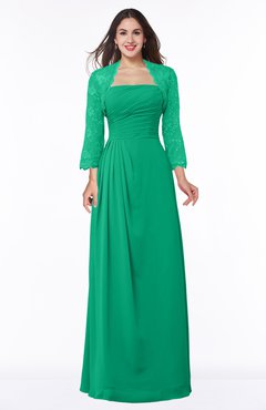 ColsBM Camila Sea Green Modest Strapless Zip up Floor Length Lace Mother of the Bride Dresses