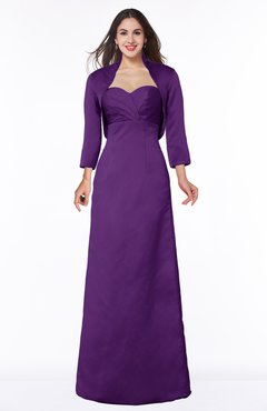 ColsBM Erica Amaranth Purple Traditional Criss-cross Straps Satin Floor Length Pick up Mother of the Bride Dresses