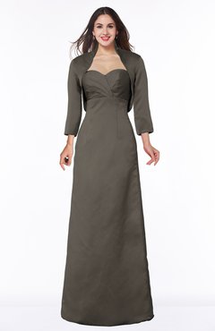 ColsBM Erica Chocolate Brown Traditional Criss-cross Straps Satin Floor Length Pick up Mother of the Bride Dresses