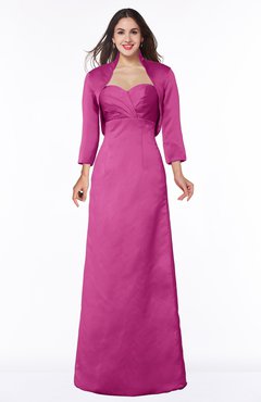 ColsBM Erica Hot Pink Traditional Criss-cross Straps Satin Floor Length Pick up Mother of the Bride Dresses