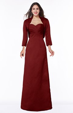 ColsBM Erica Maroon Traditional Criss-cross Straps Satin Floor Length Pick up Mother of the Bride Dresses