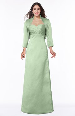 ColsBM Erica Pale Green Traditional Criss-cross Straps Satin Floor Length Pick up Mother of the Bride Dresses