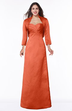 ColsBM Erica Persimmon Traditional Criss-cross Straps Satin Floor Length Pick up Mother of the Bride Dresses