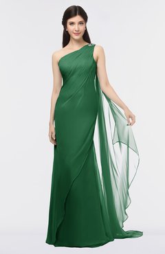 ColsBM Helena Eden Elegant Asymmetric Neckline Sleeveless Zip up Floor Length Bridesmaid Dresses