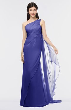 ColsBM Helena Purple Elegant Asymmetric Neckline Sleeveless Zip up Floor Length Bridesmaid Dresses