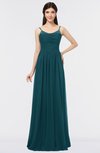 ColsBM Abril Blue Green Classic Spaghetti Sleeveless Zip up Floor Length Appliques Bridesmaid Dresses
