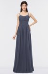 ColsBM Abril Nightshadow Blue Classic Spaghetti Sleeveless Zip up Floor Length Appliques Bridesmaid Dresses
