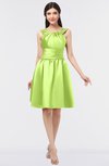 ColsBM Leila Sharp Green Mature A-line Scoop Sleeveless Ruching Bridesmaid Dresses