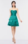 ColsBM Caylee Emerald Green Sexy Strapless Sleeveless Zip up Plainness Bridesmaid Dresses