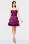 ColsBM Caylee Magenta Purple Sexy Strapless Sleeveless Zip up Plainness Bridesmaid Dresses