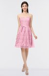 ColsBM Alaya Begonia Pink Sexy A-line Strapless Sleeveless Zip up Bow Sweet 16 Dresses