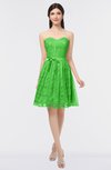 ColsBM Alaya Classic Green Sexy A-line Strapless Sleeveless Zip up Bow Sweet 16 Dresses