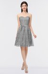 ColsBM Alaya Frost Grey Sexy A-line Strapless Sleeveless Zip up Bow Sweet 16 Dresses