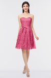 ColsBM Alaya Honeysuckle Pink Sexy A-line Strapless Sleeveless Zip up Bow Sweet 16 Dresses
