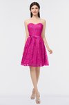 ColsBM Alaya Hot Pink Sexy A-line Strapless Sleeveless Zip up Bow Sweet 16 Dresses